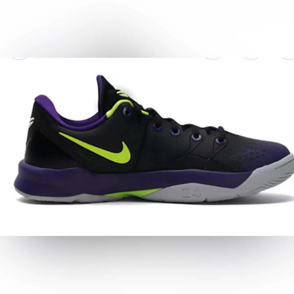 Nike Zoom Kobe Venom Black and Purple Athletic Sneakers